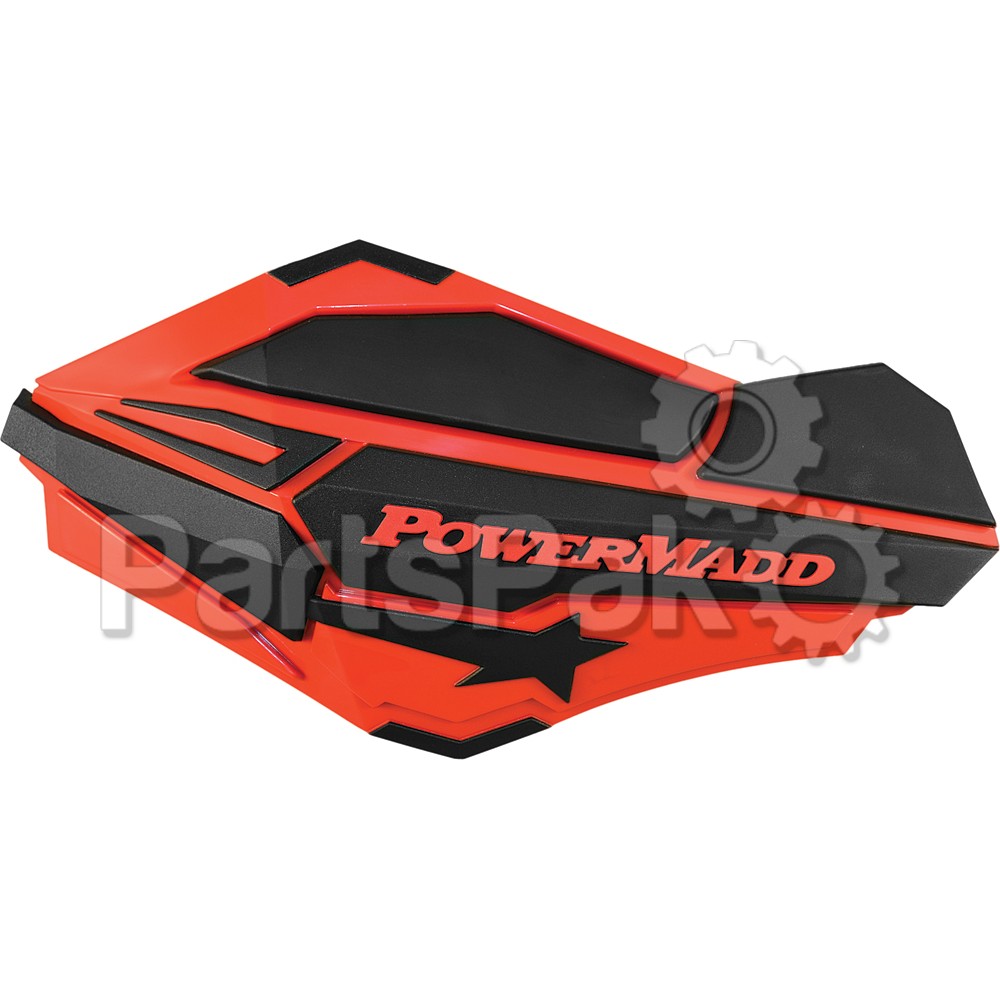 PowerMadd 34407; Pm Sentinal Handguard Fits Honda Red / Black