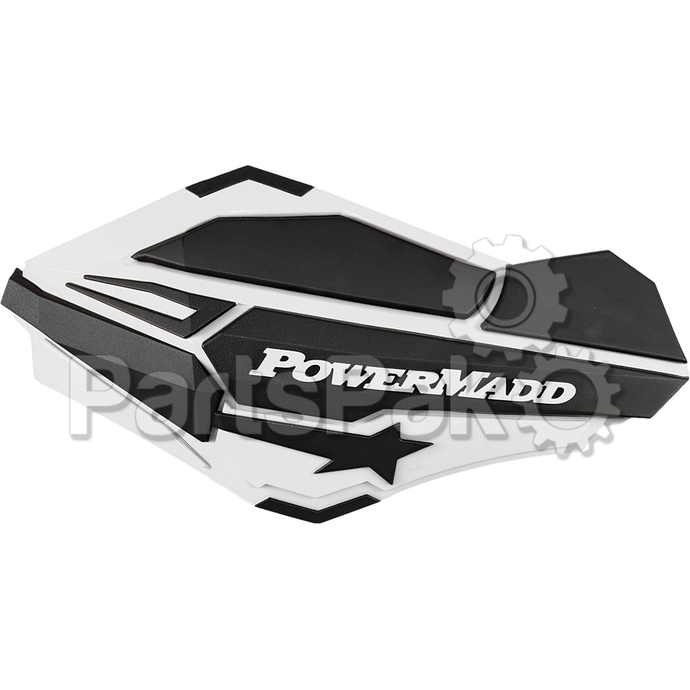 PowerMadd 34408; Pm Sentinal Handguard White / Black