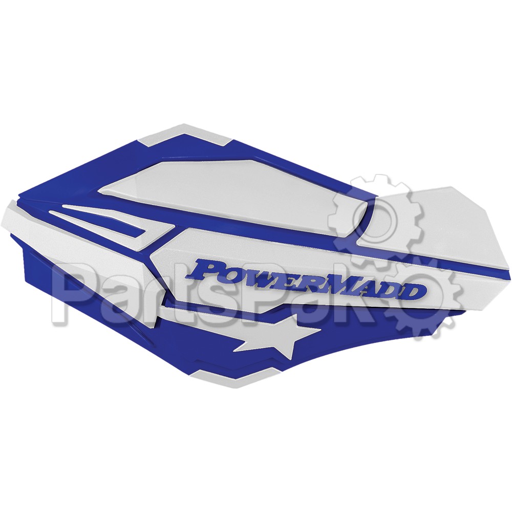 PowerMadd 34421; Pm Sentinal Handguard Blue / White