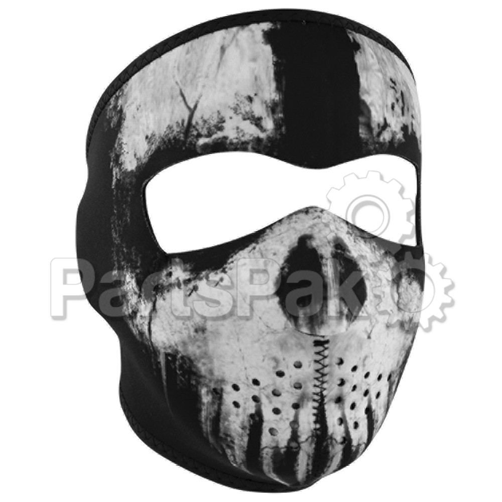 Zan WNFM409; Neoprene Full Mask Skull Ghost