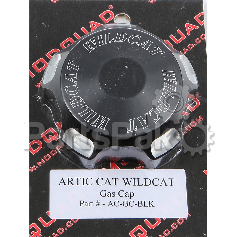 Modquad AC-GC-BLK; Gas Cap Black Logo Fits Artic Cat