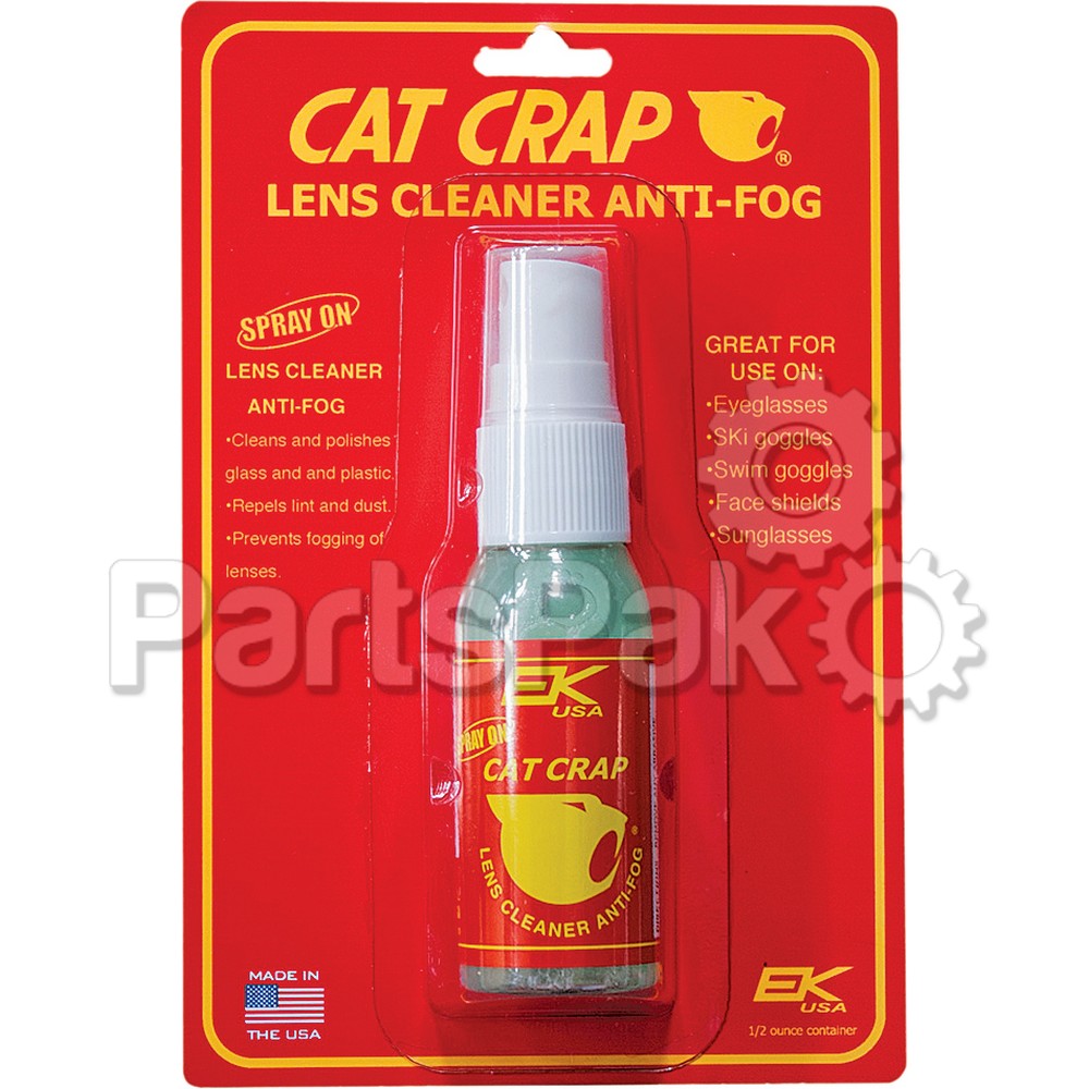 Cat Crap 10808P; Anti-Fog Lens Cleaner Spray On 0.5Oz