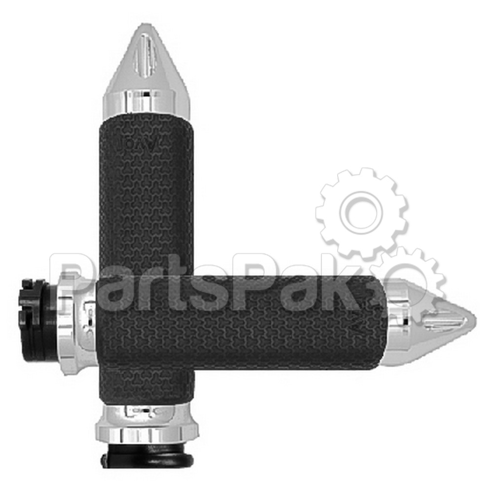 Avon Grips MF-63-CH-SPK; Cable Throttle Memory Foam Grip Chrome