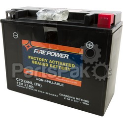 Yuasa CTX24HL FA; Sealed Factory Activated Battery Ctx24Hl / C50-N18L-A; 2-WPS-49-2240