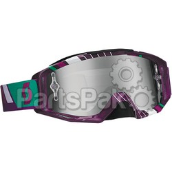 Scott 221330-4600269; Tyrant Goggle Race Purple / Paste Green W / Chrome Lens