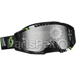 Scott 221330-4601269; Tyrant Goggle Race Black / Green W / Chrome Lens
