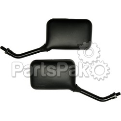 Emgo 20-78203; Deluxe Gp Mirrors / Pr- Short For All 10-mm Mounts & Yamaha; 2-WPS-56-9722