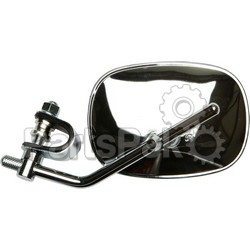 Emgo 20-49800; Universal Mirror- Rect Style 3 Clamp / Harley Style; 2-WPS-56-9728