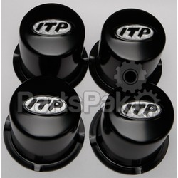ITP (Industrial Tire Products) SM130BBX; Steel 4/110 Black Cap 4 Pack; 2-WPS-57-94133
