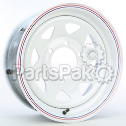 AWC 2056060-43171; 8 Spoke Wheel White 15 Inch X6 Inch 6 On 5.5; 2-WPS-58-8007