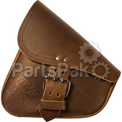 Dowco 59909-00; Leather Swing Arm Bag Brown W / Matte Black Buckle