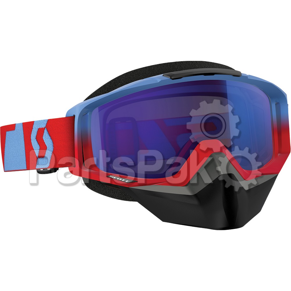 Scott 240527-4965007; Tyrant Snocross Goggle Oxide Red / Blue W / Blue Chrome Lens