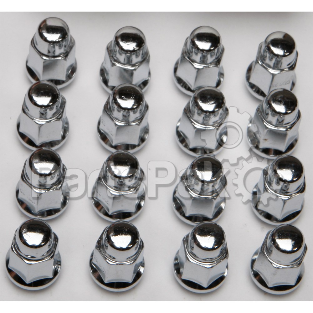 ITP (Industrial Tire Products) ALUG19BX; 16-Pack 12Mmx1.25 Tapered Lug Nu Ts 60░ 17Mm Head