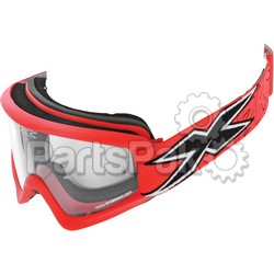 EKS Brand 067-10310; Go-X Flat Out Goggle Matte Red With Clear Lens