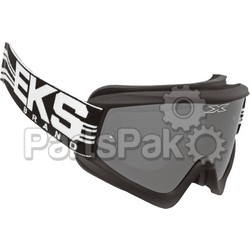EKS Brand 067-10365; Flat Out Mirror Goggle Black / Silver W / Silver Mirror