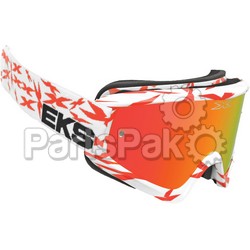 EKS Brand 067-10635; Scatter-X Goggle White / Red W / Red Mirror Lens