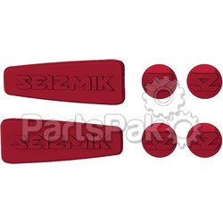 Seizmik 18074; Pursuit Color Mirror Insert Kit Red Fits Universal; 2-WPS-63-7233