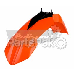 Polisport 8571500016; Front Fender (Orange); 2-WPS-64-05173
