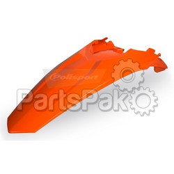 Polisport 8595400007; Rear Fender Orange Fits KTM 2011-12
