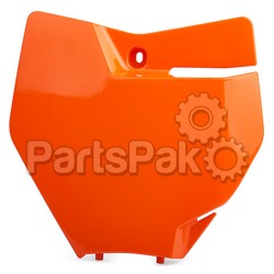 Polisport 8664900001; Front Number Plate (Orange)