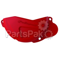 Polisport 8441100002; Clutch Cover Protector Red; 2-WPS-64-0711R
