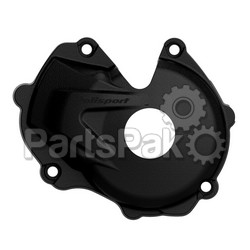 Polisport 8460900001; Ignition Cover Protector Black; 2-WPS-64-0821B