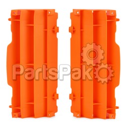 Polisport 8455300002; Radiator Louvers Orange Fits KTM 125-500 All 2007-15; 2-WPS-64-56520