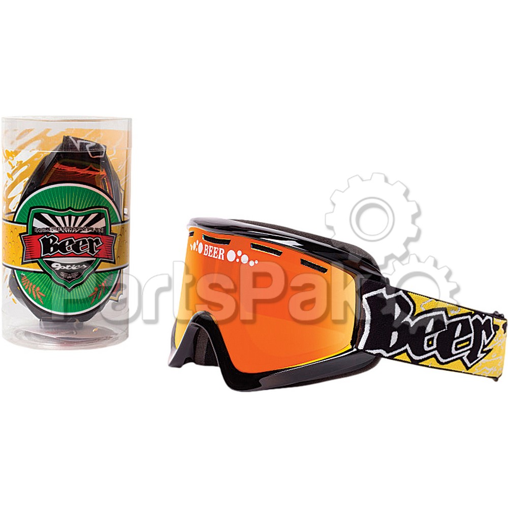 Beer Optics 067-06-804; Goggle Cold Foamy Red Mirror / Persimmon