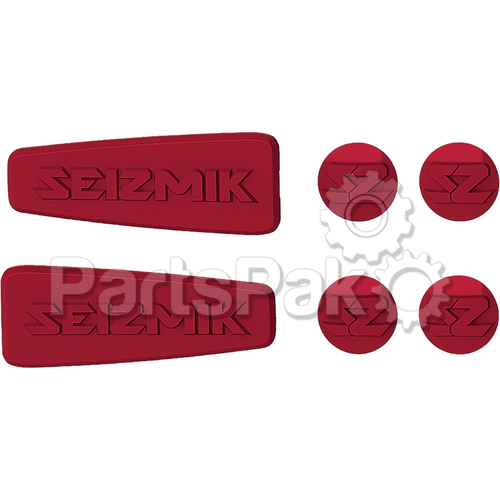 Seizmik 18074; Pursuit Color Mirror Insert Kit Red Fits Universal
