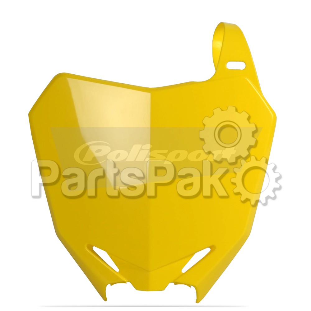 Polisport 8659300001; Front Number Plate (Yellow)