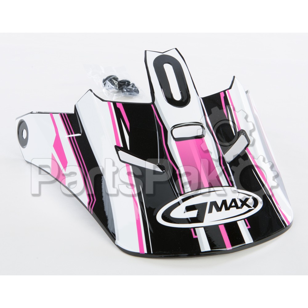 Gmax G046219; Gm-46.2 Traxxion Helmet Visor Black / Pink / White M-3X