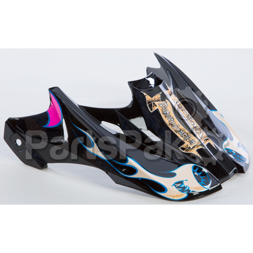 Fly Racing 73-3721; Tiki Moto Visor Pink / Black