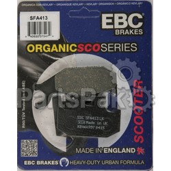 EBC Brakes SFA413; Brake Pads; 2-WPS-153-413