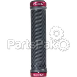 Sinz 214002; Lock-On Grips Black / Red 100-mm