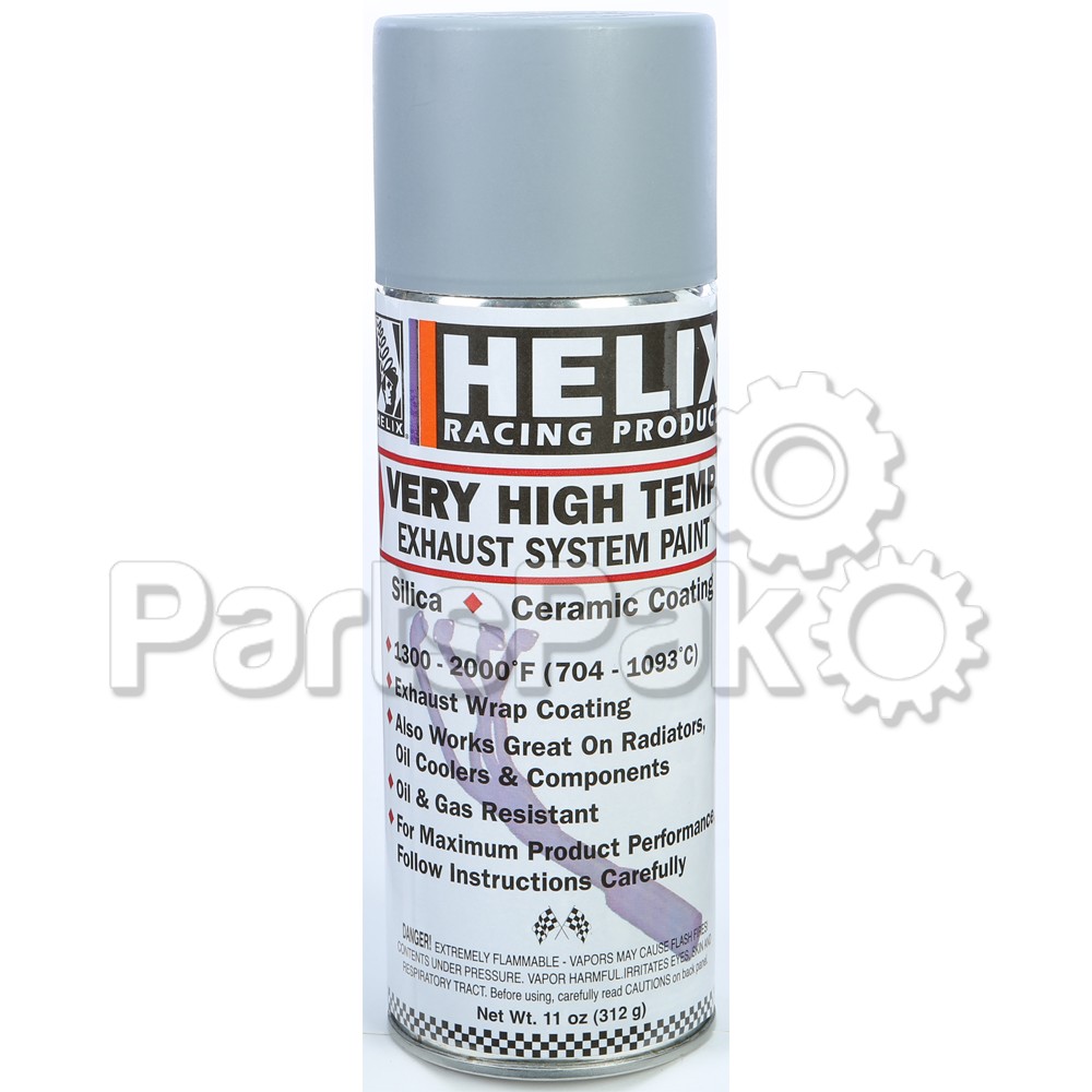 Helix Racing Products 165-1000; Very High Temp Exhaust System Paint Grey Primer 11Oz