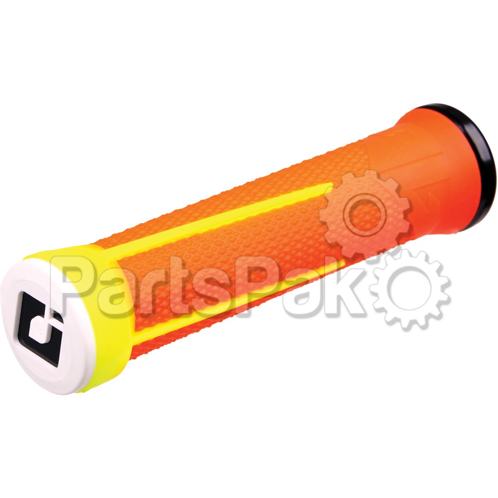 ODI D35A1O-S; Ag1 Lock-On Grips (Orange / Yellow)
