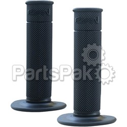 Mika Metals GRIPS-BLACK; 50/50 Waffle Grips (Black); 2-WPS-205-6006