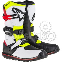Alpinestars 2004017-2351-9; Tech-T Boots White / Red / Yellow / Black Size 09