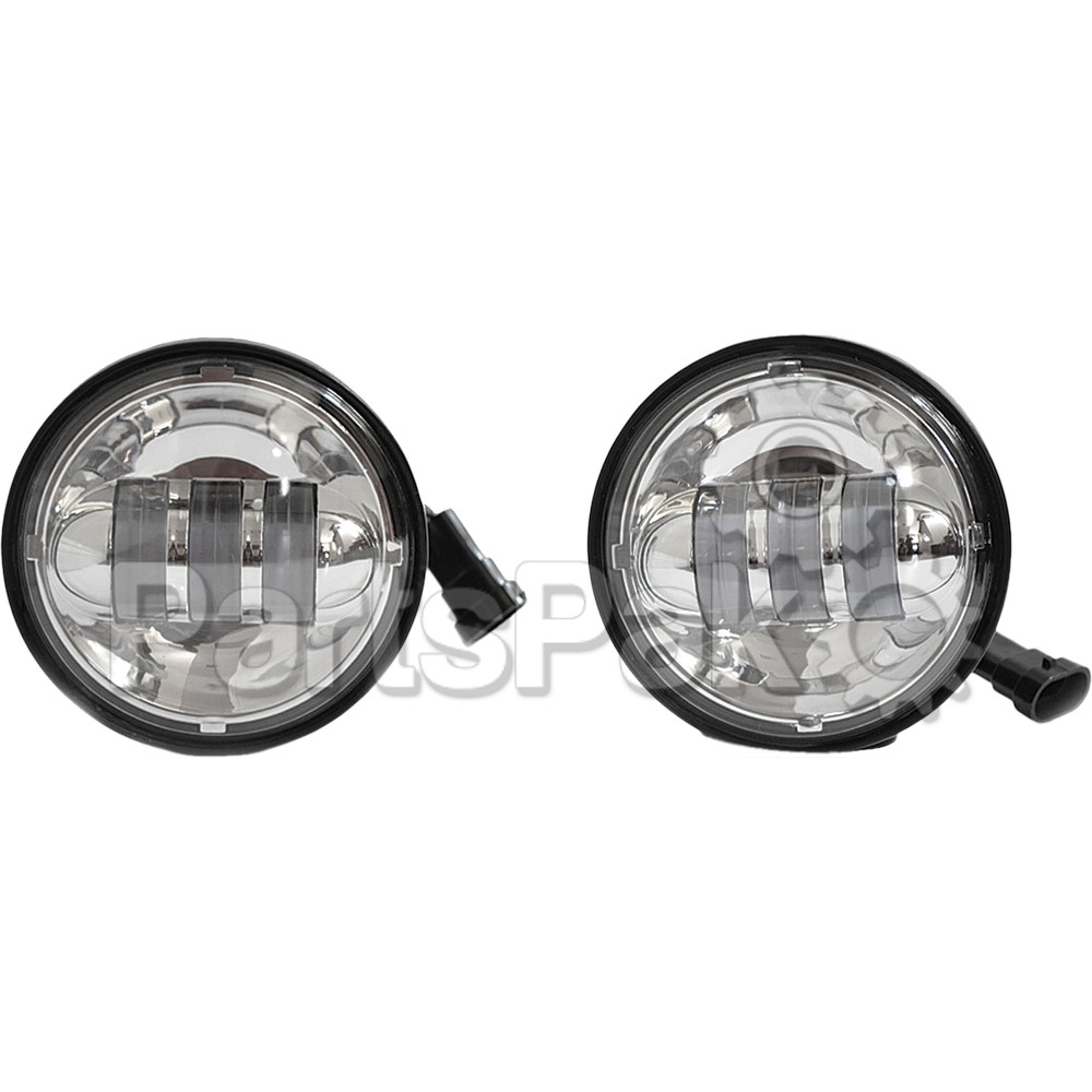 WPS - Western Power Sports HDPL2C; 4.5-inch  Led Passing Lamps Chrome High Definition