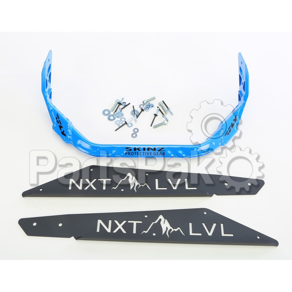 SPG NXPRB225-FBK/GBL; Nxt Lvl Rear Bumper Black / Blue Fits Polaris Axys 163 Snowmobile