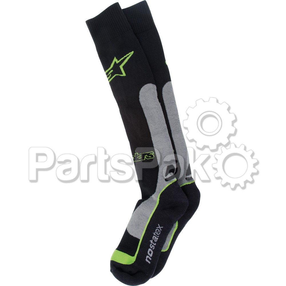 Alpinestars 4702014-178-L/2X; Pro Coolmax Socks Green Lg-2X