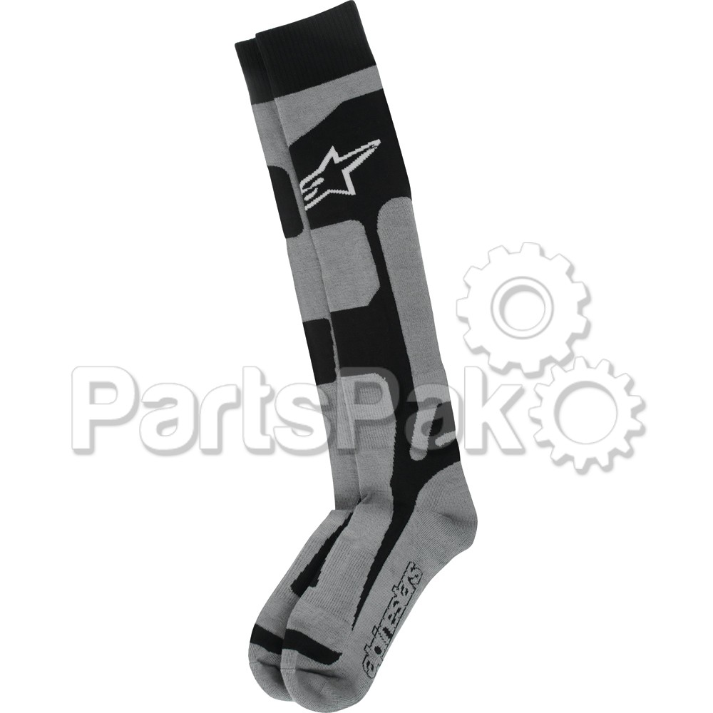 Alpinestars 4702114-107-L/2X; Tech Coolmax Socks Black Lg-2X