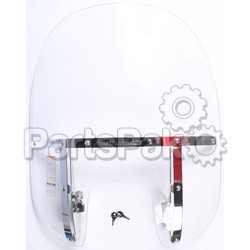 National Cycle N21117; SwitchBlade 2-UP Clear Windshield Fits Harley Davidson Narrow
