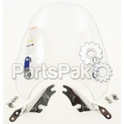 National Cycle N21919; SwitchBlade Deflector Clear Windshield Fits Harley Davidson Wideglide