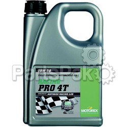 Motorex 102287; Racing Pro 4T 15W50 (4 Liters)