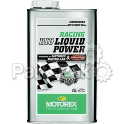 Motorex 102385; Racing Bio Liquid Power Air Filter Oil (1 Liter); 2-WPS-580-0370