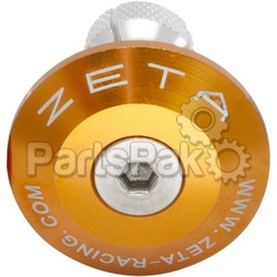 Zeta ZE48-7004; Bar End Plug Gold; 2-WPS-634-8392