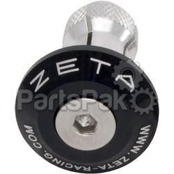 Zeta ZE48-7005; Bar End Plug Black; 2-WPS-634-8393