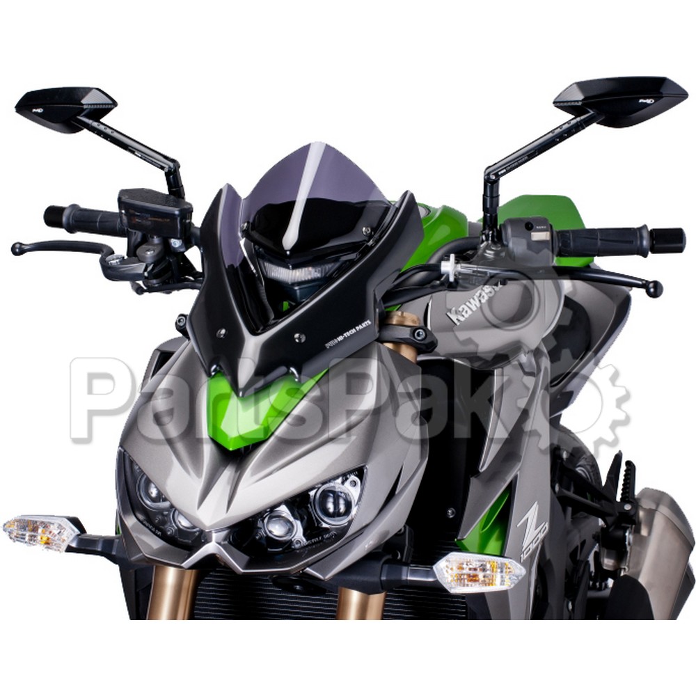 Puig 7011F; Windshield Nng Sport Fits Kawasaki Z1000 Dark Smoke