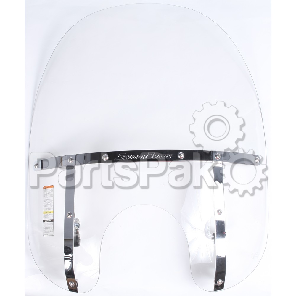 National Cycle N21119; SwitchBlade 2-UP Clear Windshield Fits Harley Davidson Wideglide